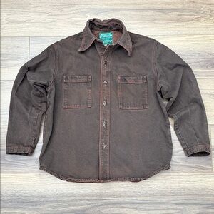 Big Bud Press Overshirt Jacket in Brown Size XXS